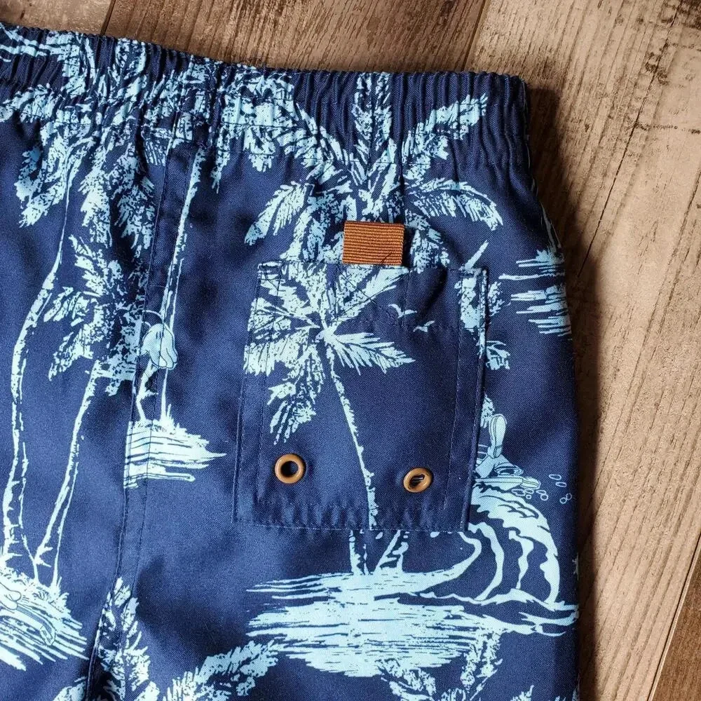 Disney Store Toddler Boy Blue Swim Trunks Size 18M